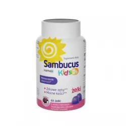 Sambucus Kids D3 64 żelki preparaty na odporność dla dzieci SIROWA POLAND SP. Z O.O.