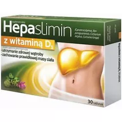 Hepaslimin z witaminą D3 x 30 tabletek Preparaty na trawienie AFLOFARM FARMACJA POLSKA SP. Z O.O.