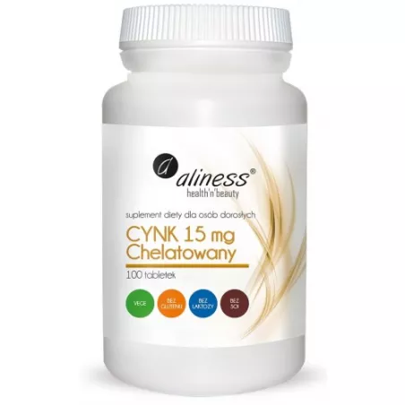Ali Cynk Chelatowany 15mg x 100 tabletek cynk Ali Cynk Chelatowany 15mg x 100 tabletek cynk