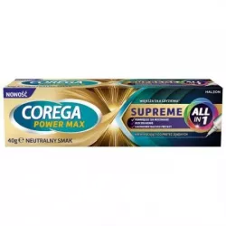 Corega Power Max Supreme All In 1 krem 40g kremy akcesoria do protez GSK SERVICES SP. Z O.O.