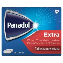 Panadol extra 500mg+65mg 24 tabletki powlekane tabletki przeciwbólowe GSK SERVICES SP. Z O.O.