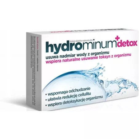 Hydrominum + Detox x 30 tabletek detox i odchudzanie AFLOFARM FARMACJA POLSKA SP. Z O.O.