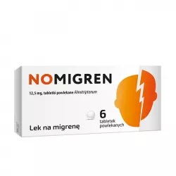 Nomigren 12,5 mg x 6 tabletek powlekanych migrena PRZEDSIĘBIORSTWO PRODUKCJI FARMACEUTYCZNEJ HASCO-LEK S.A.