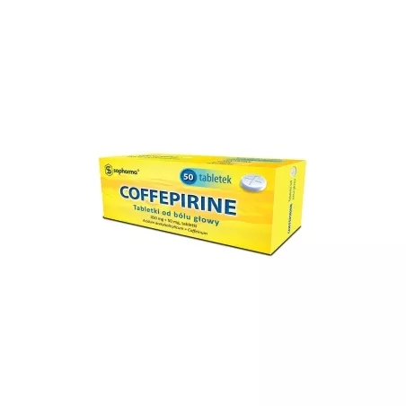 Coffepirine od bólu głowy x 50 tabletek tabletki przeciwbólowe