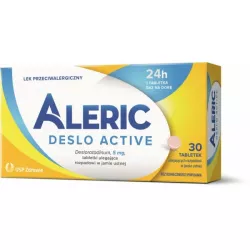 Aleric Deslo Active 5mg tbl u-r x 30 tbl Leki na alergię