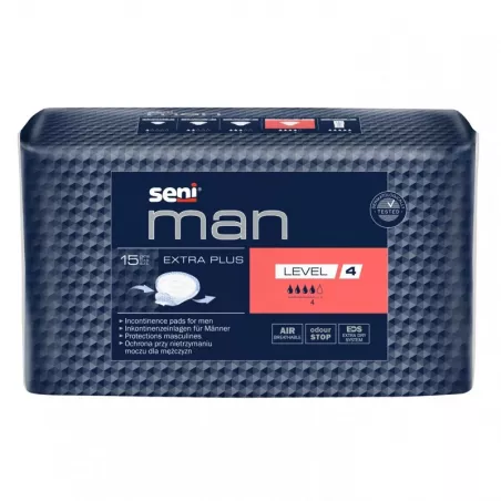 Seni Man Extra Plus Level 4 x 15 sztuk pieluchomajtki dla dorosłych TORUŃSKIE ZAKŁ. MATERIAŁÓW OPATRUNKOWYCH S.A.