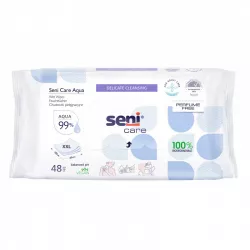 Seni Care Aqua Chusteczki x 48 sztuk Higiena Intymna TORUŃSKIE ZAKŁ. MATERIAŁÓW OPATRUNKOWYCH S.A.