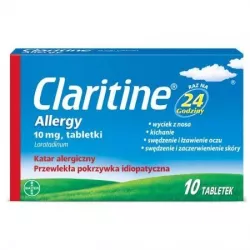 Claritine Allergy tabletki 10mg x 10 tabletek Leki na alergię BAYER SP. Z O.O.