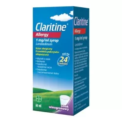 Claritine Allergy syrop 1mg/ml x 60 ml Leki na alergię BAYER SP. Z O.O.