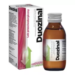 Duozinal syrop (2,5mg+58mg Ca2+)/5 x 150 ml syropy na alergię AFLOFARM FARMACJA POLSKA SP. Z O.O.