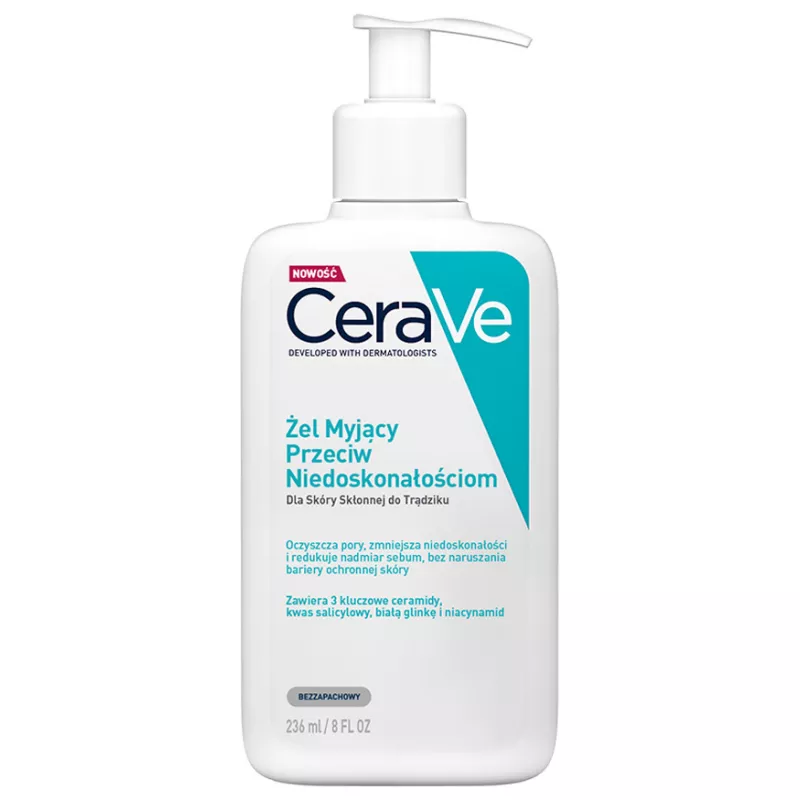 L'OREAL POLSKA CeraVe Żel Myjący Przeciw Niedoskonałościom x 236 ml — Składniki i ocena