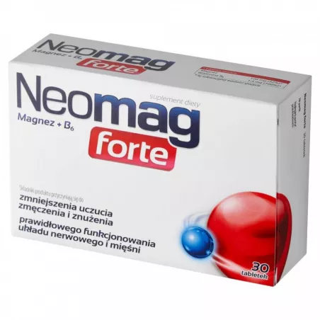 Neomag forte x 30 tabletek Minerały AFLOFARM FARMACJA POLSKA SP. Z O.O. Neomag forte x 30 tabletek Minerały AFLOFARM FARMACJA POLSKA SP. Z O.O.