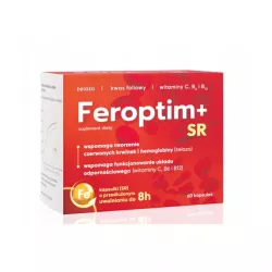 Feroptim+ SR kapsułki o przedłużonym uwalnianiu x 60 kapsułek żelazo