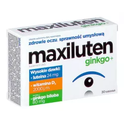 MAXILUTEN GINKGO+ x 30 tabletek tabletki na wzrok AFLOFARM FARMACJA POLSKA SP. Z O.O.