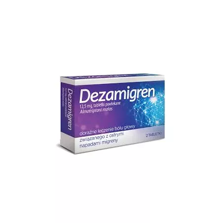Dezamigren tbl-p 12,5mg x 2tbl migrena AFLOFARM FARMACJA POLSKA SP. Z O.O.