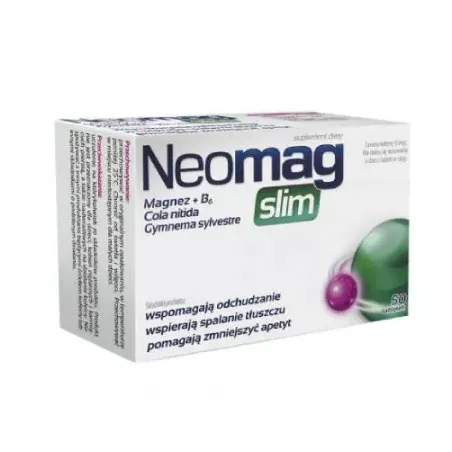 Neomag Slim x 50 tabletek aflofarm AFLOFARM FARMACJA POLSKA SP. Z O.O. Neomag Slim x 50 tabletek aflofarm AFLOFARM FARMACJA POLSKA SP. Z O.O.