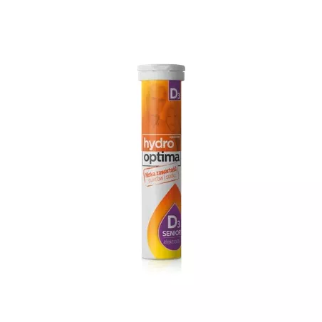 Hydro Optima Senior D3 20 tabletek musujących Elektrolity AFLOFARM FARMACJA POLSKA SP. Z O.O.