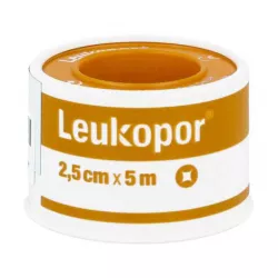 Plaster mocujący Leukopor 2,5cm x 5m x 1 szuka Opatrunki i art. higieniczne ESSITY POLAND SP. Z O.O.