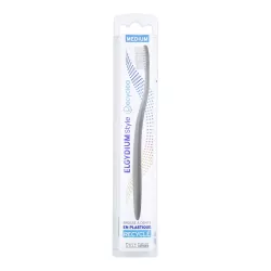 Elgydium Style medium szczoteczka do zębów z recyklingu x 1 sztuka Eko szczoteczki i pasty PIERRE FABRE DERMO-COSMETIQUE POLS...