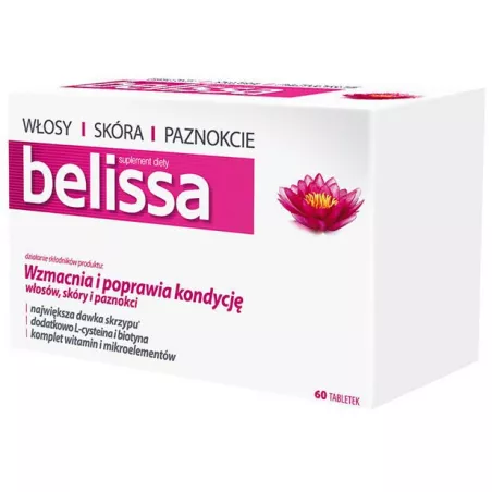 Belissa x 60 tbl Skóra Włosy i paznokcie AFLOFARM FARMACJA POLSKA SP. Z O.O.