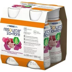 Resource 2.0 + Fibre owoce leśne 4 x 200ml ( data ważności 17.11.2025 ) żywienie medyczne NESTLE POLSKA S.A.