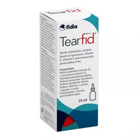 Tearfid krople do oczu x 10 ml ( data ważności 31.10.2025 ) krople do oczu FIDIA PHARMA POLSKA SP.Z O.O. Tearfid krople do oczu x 10 ml ( data ważności 31.10.2025 ) krople do oczu FIDIA PHARMA POLSKA SP.Z O.O.