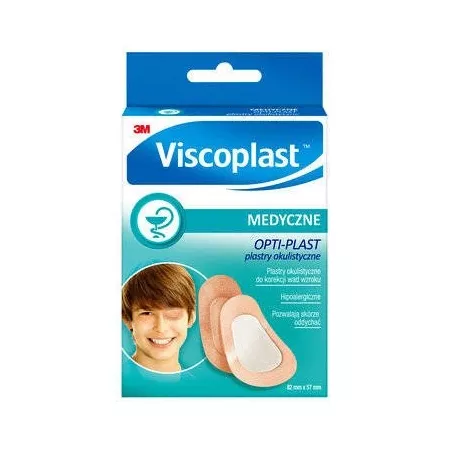 Viscoplast Opti-Plast plastry okulistyczne 82 x 57 mm x 10 plastrów pielęgnacja ciała 3M POLAND SP. Z O.O.
