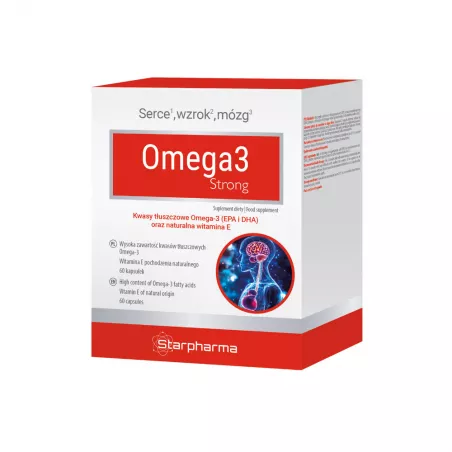 Omega 3 Strong x 60 kapsułek Preparaty na odporność STARPHARMA SP.Z O.O. Omega 3 Strong x 60 kapsułek Preparaty na odporność STARPHARMA SP.Z O.O.
