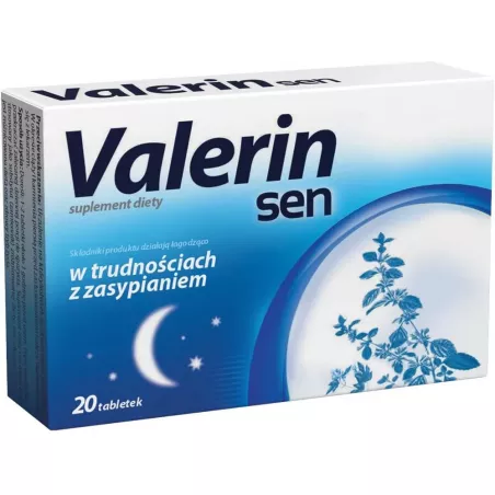 Valerin Sen x 20 tabletek Spokój i Sen AFLOFARM FARMACJA POLSKA SP. Z O.O.