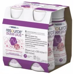 Resource Diabet Plus truskawka 4 x 200ml ( data ważności 05.12.2025 ) żywienie medyczne NESTLE POLSKA S.A.