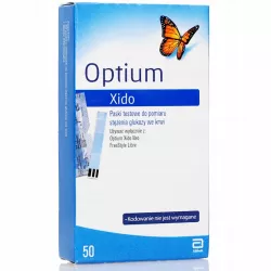Optium xido paski testowe x 50 sztuk Preparaty dla diabetyków ABBOTT DIABETES CARE LIM.