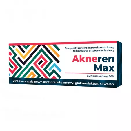 Akneren Max krem x 30 g Preparaty na problemy skórne S-LAB SP. Z O. O. Akneren Max krem x 30 g Preparaty na problemy skórne S-LAB SP. Z O. O.