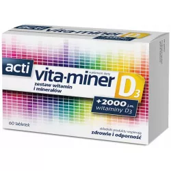 Acti Vita-Miner D3 tabletki x 60 tabletek Multiwitaminy AFLOFARM FARMACJA POLSKA SP. Z O.O.