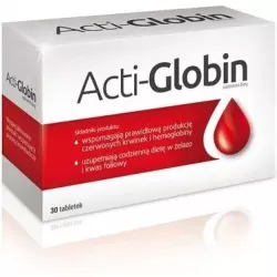 Acti-globin x 30 tabletek żelazo AFLOFARM FABRYKA LEKÓW SP.Z O.O.