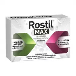 Rostil Max 500mg x 30 tabletki preparaty na żylaki AFLOFARM FARMACJA POLSKA SP. Z O.O.