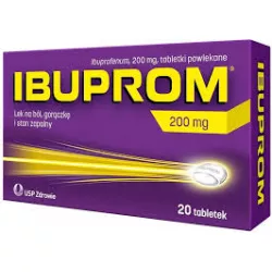 Ibuprom 200mg x 20 tbl tabletki przeciwbólowe US PHARMACIA SP. Z O.O.