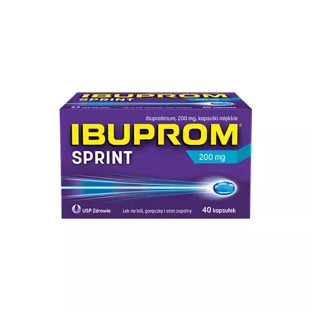 Ibuprom sprint caps kaps 200mg x 40 kps tabletki przeciwbólowe
