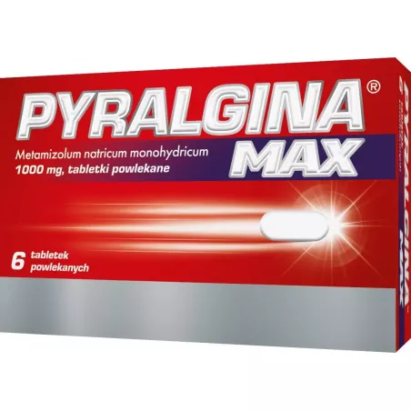 Pyralgina Max tbl-p 1 g x 6 tabletek tabletki przeciwbólowe
