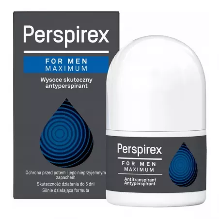 Perspirex For Men Maximum antyperspirant roll-on x 20 ml potliwość ORKLA CARE S.A.