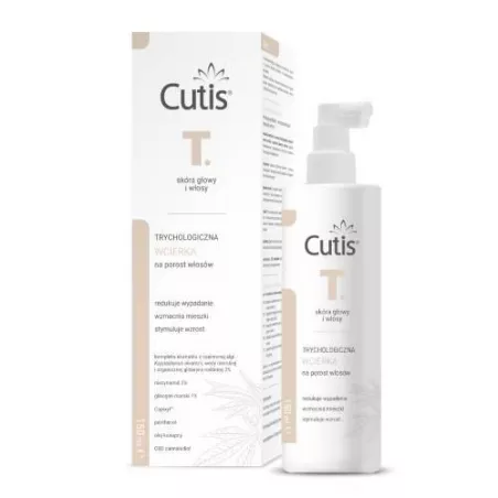 CUTIS T wcierka trychologiczna na porost włosów x 150ml Preparaty na problemy skórne DERMAPROFIL SP. Z O.O.