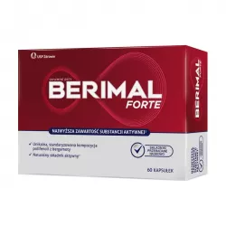 Berimal Forte x 60 kapsułek leki i suplementy na cholesterol USP ZDROWIE SP. Z O.O