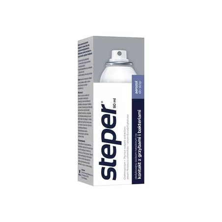Steper -aerozol do stóp x 80 ml leki na grzybicę AFLOFARM FARMACJA POLSKA SP. Z O.O. Steper -aerozol do stóp x 80 ml leki na grzybicę AFLOFARM FARMACJA POLSKA SP. Z O.O.