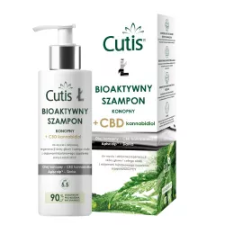 CUTIS Ł bioaktywny szampon konopny + CBD x 200 ml leki na łuszczycę DERMAPROFIL SP. Z O.O.