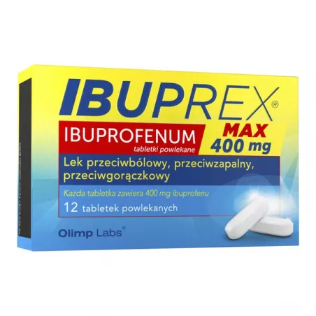 Ibuprex Max 400mg x 12 tabletek ból OLIMP LABORATORIES Ibuprex Max 400mg x 12 tabletek ból OLIMP LABORATORIES