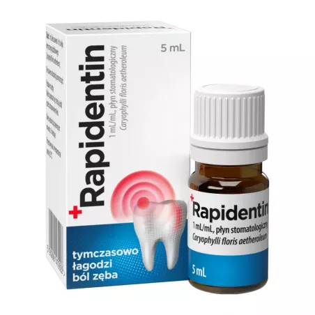 Rapidentin pł stomatol x 5 ml problemy stomatologiczne AFLOFARM FARMACJA POLSKA SP. Z O.O.