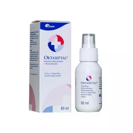 Oktaseptal aerozol na skórę x 60 ml pojedyncza sprzedaż ZAKŁ. FARMACEUTYCZNE "UNIA" SPÓŁDZIELNIA PRACY