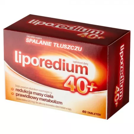 LIPOREDIUM 40+ x 60 tabletek detox i odchudzanie AFLOFARM FARMACJA POLSKA SP. Z O.O. LIPOREDIUM 40+ x 60 tabletek detox i odchudzanie AFLOFARM FARMACJA POLSKA SP. Z O.O.