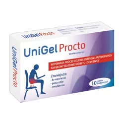 UniGel Procto czopki doodbytnicze 10 czopków preparaty na hemoroidy APOTEX NEDERLAND B.V.