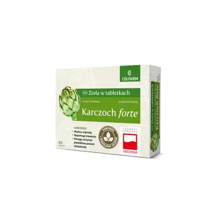 Karczoch Forte x 60 tabletek Karczoch ZAKŁ. FARM. COLFARM S.A.
