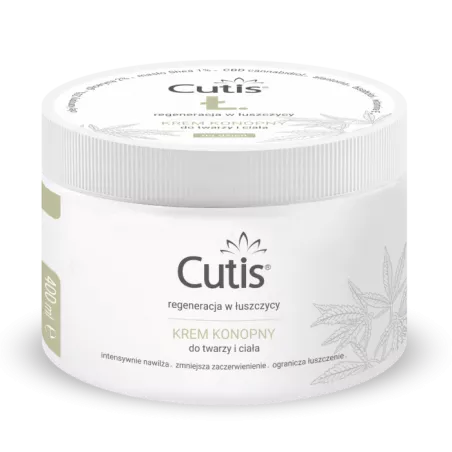 CUTIS Ł- Łuszczyca Krem konopny x 400ml leki na łuszczycę DERMAPROFIL SP. Z O.O.